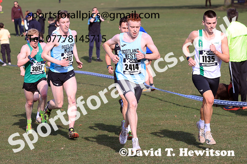 Mens under-20s 2025 UK CAU Inter Counties Cross Country Champs., Wollaton Park, Nottingham. Photo: David T. Hewitson/Sports for All Pics